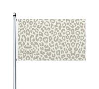 Marrone Modello Leopardo All'aperto Quattro Stagioni Bandiera Bifacciale Vacanza Bandiera Con Asola Sfondo Decorativo Forniture Per Il Partito