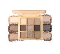 Marrone Ombretti Pallet, 9 Colori Glitter & Ombre Ombre Ombretto, Lunga Durata Waterproof, Highly Pigmentati Metallici, Texture Fine Facile da Estomper, Natural Trucco Donna-04