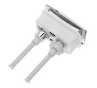 Marrone Pulsante Doppio per Cassetta Wc in ABS | Sostituzione per Coperchio Cassetta 65x35 MM, Scarico a Due Tasti, per Tecnici e Gestori Bagno Colore Casuale
