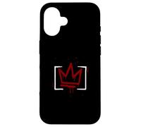 Marrone Rosso Borgogna Colore Quartiere Royalty Borgogna Custodia per iPhone 16