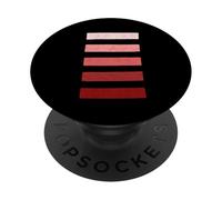 Marrone Rosso Borgogna Grunge Sfumature Strisce Maroon PopSockets PopGrip Adesivo