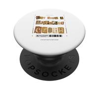 Marrone tagliato da un panno diverso WT Brown Graphic PopSockets PopGrip Adesivo