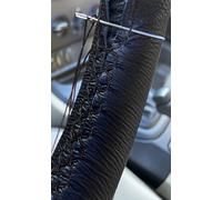 Marrone Vera Pelle Copertura Del Volante per Mercedes R107 1971-1989