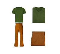 (Marrone, XXL) Set Cosplay La Bella e la Bestia, Abbigliamento Comodo e Semplice da Vestire