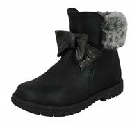 Marroni da Bambina o Nero spot on Collo IN Pelliccia Stivali Caviglia UK Sizes 4