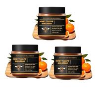 Marroomi Tallow Honey Balm, Tallow and Honey Balm for Face, 100% Organic Whipped Beef Tallows Face Moisturizer with Raw Honeys and Beeswax, Deep Nourishing (3pcs)