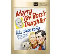 Marry The Boss's Daughter (DVD) Brenda Joyce Bruce Edwards George Barbier
