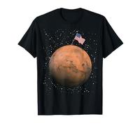MARS America Space Race Galaxy Science Geek Maglietta