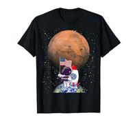 MARS America Space Race Galaxy Science Geek Maglietta