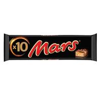 Mars Barrette di Cioccolato al Latte ripieno con Caramella Mou e Malto, Maxi Formato Stecca con 10 Barrette da 45g