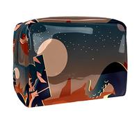Mars Exploration Space Monster - Trousse da donna, per articoli da toeletta da viaggio, grande, in PVC, con cerniera