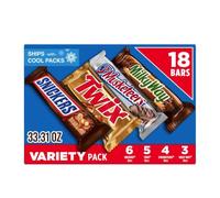 Mars Full Size Candy Bars Variety Pack, 18 count