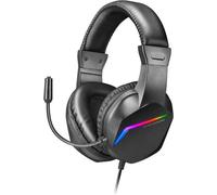 Mars Gaming Auriculares MH122 Ultraligeros con illuminazione FRGB Rainbow - Sonido Hi-Fi Ultra-Bass Spatial Sound - Design ergo