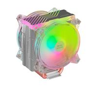Mars Gaming Doble Ventilador CPU 120mm con Disipador - Iluminacion ARGB - Hasta 220W - Velocidad Max. 1600rpm - 6 Heatpipes