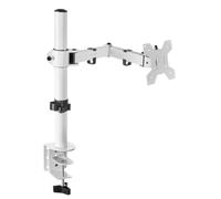 Mars Gaming Supporto a braccio MARM1 per monitor fino a 32" VESA 75/100 Max 8 kg Bianco