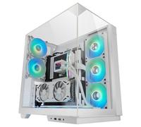 Mars Gaming Mc-3gf Triple ATX Tower Vetro temperato 2 Argb Ventole da 120 mm Usb-c Bianco