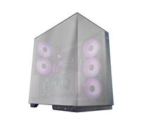 MARS GAMING MC-3GFPRO, Case da Gioco ATX, Triplo Vetro Cromato, 2X Ventole ARGB Posteriori 120 mm, Supporto verticale Schede Grafiche, PC Tower Raffreddamento a Liquido fino a 360 mm, Fibra Carbonio