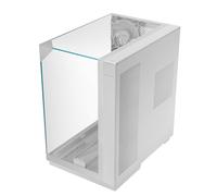 MARS GAMING MC-3GF, Case da Gioco ATX, Triplo Vetro Temperato, 2X Ventole ARGB Posteriori da 120 mm, Supporto verticale per Schede Grafiche, PC Tower Raffreddamento a Liquido fino a 360 mm, Bianco