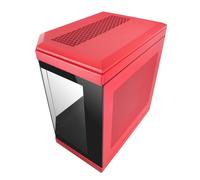 Mars Gaming MC-3T Mid-tower ATX triplo vetro temperato 3 slot PCI verticali USB-C 3.0 Rosso