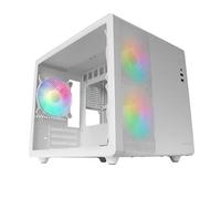 Mars Gaming MC-400 FRGB MicroATX Vetro temperato USB 3.0 Bianco