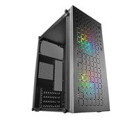 Mars Gaming MC-CORE, Case PC Micro-ATX Ultra-Compatto, 2x Ventole FRGB 120mm, Case Gaming con Finestra Laterale Completa, Case PC Mini-ITX, USB 3.0, Nero