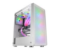 Mars Gaming MC-F ARGB Semitorre in vetro temperato USB 3.2 Bianco