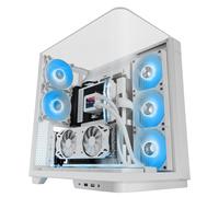 Mars Gaming Mc-infinio ATX PC Case Vetro temperato Curvo 2x 120mm Ventole Argb Usb-c Bianco