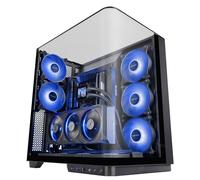 Mars Gaming Mc-infinio ATX PC Case Vetro temperato Curvo 2x 120mm Ventole Argb USB-C Nero