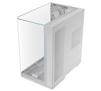 MARS GAMING MC-INFINIO, Case Gaming ATX, Vetro Temperato Curvato Senza Cornice, 2x Ventole ARGB 120mm, Montaggio Verticale GPU, Supporto Raffreddamento a Liquido fino a 360mm, USB-C, Bianco