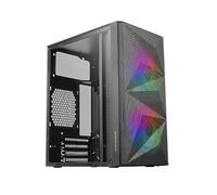Mars Gaming Caja Gaming Compacta MC-ME - Diseño Innovador - Ventiladores FRGB 120mm - Ventana Lateral Cristal Templado - Maxim