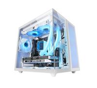 Mars Gaming MC-NOVAM Mini Tower USB-C in vetro temperato Bianco