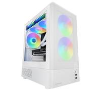 Mars Gaming Case Gaming MicroATX MC-ONYX Mesh Metallico 3x Ventole ARGB Doppia Camera Bianco