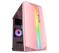 Custodia per PC Mars Gaming MC-S1 Micro-ATX ARGB USB 3.0 con finestra rosa