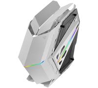 MARSGAMING MC-TITAN, Case Gaming RGB XXL ATX, Doppia Striscia LED e Illuminazione Frontale ARGB, Hub di Illuminazione + Comando, Compatibile Schede Madri ARGB, Supporto Raffreddamento Liquido, Bianco