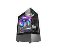 MARS GAMING MC-XO, Case Gaming ATX, Doppio Vetro Temperato Continuo 90, Ventilatore FRGB 12cm, Sistema di Raffreddamento SIDECOOL