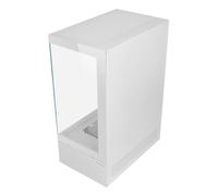 Mars Gaming Mc-xo ATX Mid-Tower Case con doppio vetro temperato, ventola FRGB da 120 mm, doppia camera, bianco