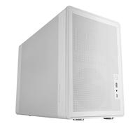 MARS GAMING MC-XPRO, Case MicroATX Ultrapcompatta, Design Pannelli Mesh, Ventola Posteriore 12cm, Tecnologia Raffreddamento Mesh 360°, Compatibilità Doppia PSU ATX e SFX, Mini-Tower PC USB-C, Bianco