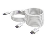 Mars Gaming MCA-100X2 Pack 2 Cavi USB-C Magnetici 100W PD 3.0 Bianco