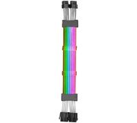 Mars Gaming MCA-16, Cavo Estensore ARGB 8+8pin PCIe per Scheda Grafica, LED Ultra-Luminosi, Compatibilità Completa, Rame Puro AWG18, 310mm