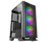 Mars Gaming MCC, Case PC ATX, Pannello Frontal Metal-Mesh, Vetro Temperato, 3 Ventole AAnteriori FRGB 120mm, Nero