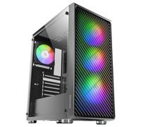 Mars Gaming MC-F ARGB Semitorre in vetro temperato USB 3.2 Nero