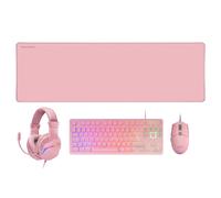 Mars Gaming MCP-RGB3P tastiera Mouse incluso USB QWERTY Portoghese Rosa