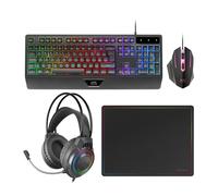 Mars Gaming MCP124PRO tastiera Mouse incluso USB QWERTY Portoghese Nero