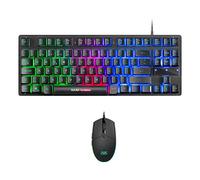 Mars Gaming Combo Gaming MCPTKL - Teclado TKL y Raton Ligero - Iluminacion RGB Breathing Flow - Tecnologia H-Mech - Hasta 320