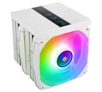 Mars Gaming Mcpu-lcdpro CPU Cooler 380w 8x Heatpipes 2x Ventole da 120mm Schermo LCD XL Bianco