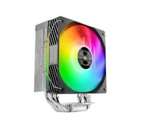 Mars Gaming MCPU-X4ARGB, Dissipatore CPU 220W TDP, 4x Heatpipes HCT Nuova Generazione, Ventola PWM SI Extreme-Silent ARGB 120mm, Nucleo in Rame Iperbilanciato, Compatibilità Intel e AMD, Nero