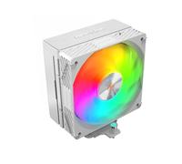 MARS GAMING MCPU-X5ARGB, Dissipatore CPU 280W TDP, 5x Heatpipes HCT Nuova Generazione, Ventola PWM SI Extreme-Silent ARGB 120mm, Nucleo in Rame Iperbilanciato, Compatibilità Universale, Bianco