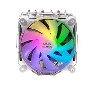 Mars Gaming MCPU33, Doppio Dissipatore CPU FRGB, 3 Heatpipes HCT, 140W TDP, Vent