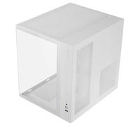 Mars Gaming MCV-ONE, Case Gaming ATX, Doppio Vetro Temperato Continuo, Ventola FRGB 12cm, Struttura a Doppia Camera, Semitorre PC Compatta, Supporto Raffreddamento a Liquido fino a 240mm, Bianco