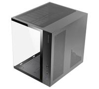 Mars Gaming MCV-ONE, Case Gaming ATX, Doppio Vetro Temperato Continuo, Ventola FRGB 12cm, Struttura a Doppia Camera, Semitorre PC Compatta, Supporto Raffreddamento a Liquido fino a 240mm, Nero
